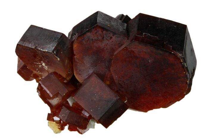 Deep Red Vanadinite Crystal Cluster - Huge Crystals! #157010